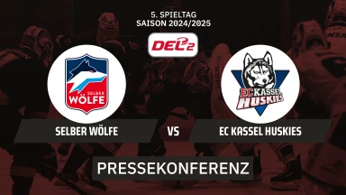 DEL2: Selber Wölfe vs. EC Kassel Huskies | Pressekonferenz