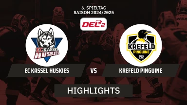 DEL2: EC Kassel Huskies vs. Krefeld Pinguine | Highlights