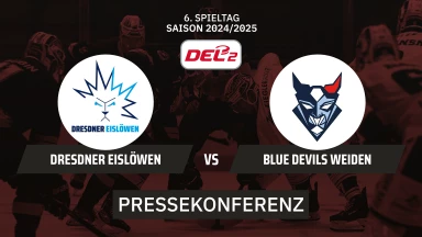 DEL2: Dresdner Eislöwen vs. Blue Devils Weiden I Pressekonferenz