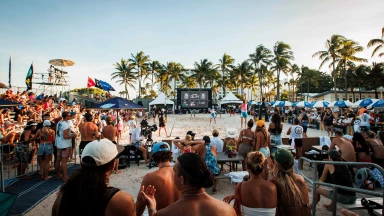Der wunderschöne Miami Beach ist Austragungsort der Queen and King of the Court