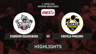 DEL2: Eisbären Regensburg vs. Krefeld Pinguine | Highlights