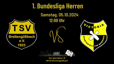 1. Bundesliga 120 Männer: TSV Breitengüßbach -  SKC Victoria Bamberg