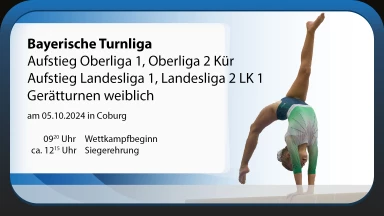 Bayerische Turnliga 2024 - Aufstieg Oberliga und Landesliga 1+2