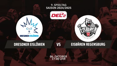 DEL2: Dresdner Eislöwen vs. Eisbären Regensburg
