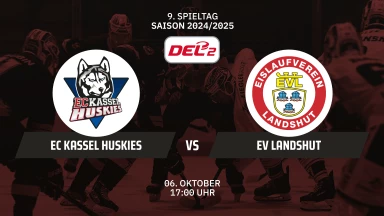 DEL2: EC Kassel Huskies vs. EV Landshut