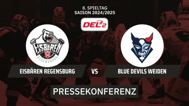 DEL2: Eisbären Regensburg vs. Blue Devils Weiden | Pressekonferenz