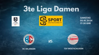 3. Liga Frauen: Staffel Süd: HC Erlangen vs. TSV Wolfschlugen