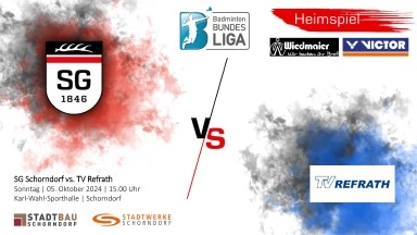 1. Badminton-Bundesliga: SG Schorndorf vs. TV Refrath - Court 2