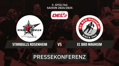 DEL2: Starbulls Rosenheim vs. EC Bad Nauheim I Pressekonferenz