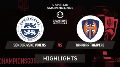 CHL: SønderjyskE Vojens vs. Tappara Tampere | Highlights