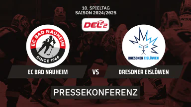 DEL2: EC Bad Nauheim vs. Dresdner Eislöwen I Die Pressekonferenz