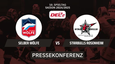 DEL2: Selber Wölfe vs. Starbulls Rosenheim I Die Pressekonferenz