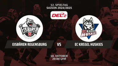DEL2: Eisbären Regensburg vs. EC Kassel Huskies