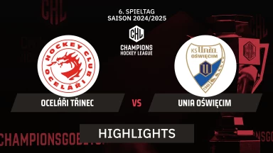 CHL: Oceláři Třinec vs. Unia Oświęcim | Highlights
