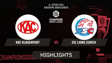 CHL: KAC Klagenfurt vs. ZSC Lions Zurich | Highlights, Hauptrunde