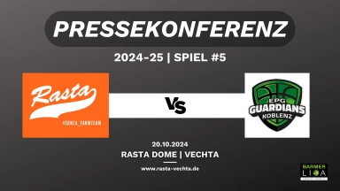 PK: RASTA Vechta II - EPG GUARDIANS Koblenz 89:91 OT (20.10.24)