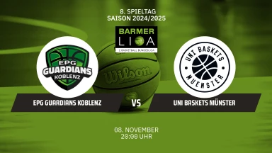 ProA: EPG GUARDIANS Koblenz vs. Uni Baskets Münster