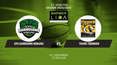 ProA: EPG Guardians Koblenz vs. Tigers Tübingen