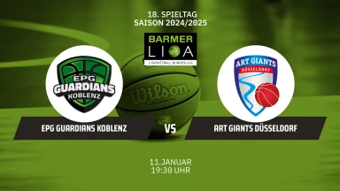 ProA: EPG Guardians Koblenz vs. ART Giants Düsseldorf