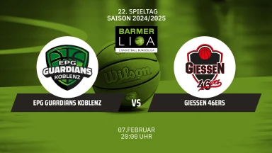 ProA: EPG Guardians Koblenz vs. GIESSEN 46ers