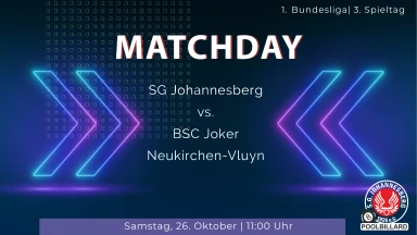 3. Bundesligaspieltag SG Johannesberg gegen BSC Joker Neukirchen-Vluyn