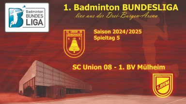 1. Badminton Bundesliga: SC Union 08 Lüdinghausen - 1. BV Mülheim - Court 2