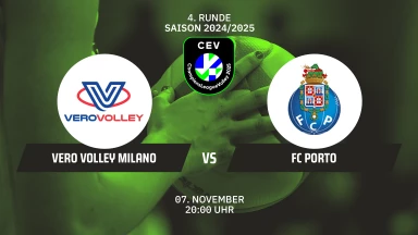 CL Frauen: Numia Vero Volley MILANO vs. FC PORTO