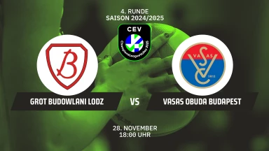 CL Frauen: PGE Grot Budowlani ŁÓDŹ vs. Vasas Óbuda BUDAPEST