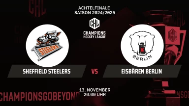 CHL: Sheffield Steelers vs. Eisbären Berlin - Achtelfinale kommentiert von Christoph Fetzer