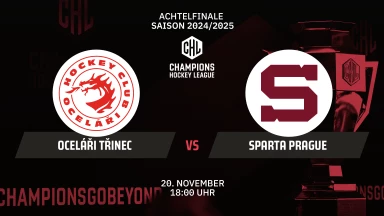 CHL: Oceláři Třinec vs. Sparta Prague - Achtelfinale