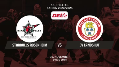 DEL2: Starbulls Rosenheim vs. EV Landshut