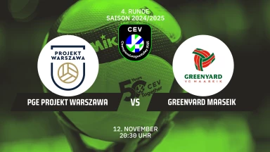 CL Männer: PGE Projekt WARSZAWA vs. Greenyard MAASEIK