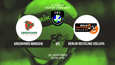 CL Männer: Greenyard MAASEIK vs. BERLIN Recycling Volleys - kommentiert von Johannes Jabs