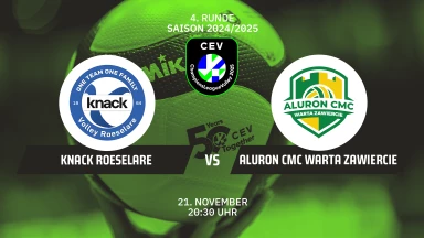 CL Männer: Knack ROESELARE vs. Aluron CMC Warta ZAWIERCIE