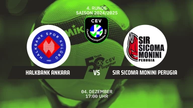 CL Männer: Halkbank ANKARA vs. Sir Sicoma Monini PERUGIA