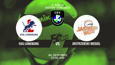 CL Männer: SVG LÜNEBURG vs. JASTRZEBSKI Wegiel - kommentiert von Regina Mapeli Burchardt