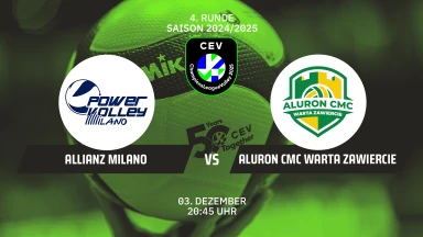 CL Männer: Allianz MILANO vs. Aluron CMC Warta ZAWIERCIE