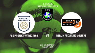 CL Männer: PGE Projekt WARSZAWA vs. BERLIN Recycling Volleys - kommentiert von Johannes Jabs