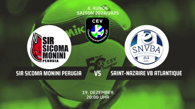 CL Männer: Sir Sicoma Monini PERUGIA vs. SAINT-NAZAIRE VB Atlantique