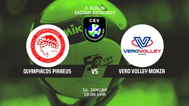 CL Männer: Olympiacos PIRAEUS vs. Mint Vero Volley MONZA