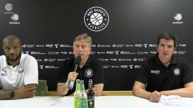 Pressekonferenz: Uni Baskets Münster vs. Nürnberg Falcons BC