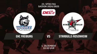 DEL2: EHC Freiburg vs. Starbulls Rosenheim