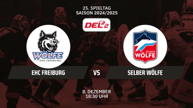 DEL2: EHC Freiburg vs. Selber Wölfe