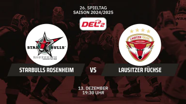 DEL2: Starbulls Rosenheim vs. Lausitzer Füchse