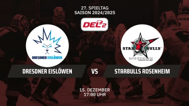 DEL2: Dresdner Eislöwen vs. Starbulls Rosenheim