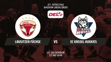 DEL2: Lausitzer Füchse vs. EC Kassel Huskies
