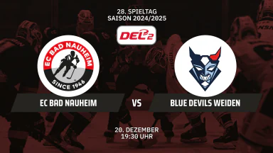 DEL2: EC Bad Nauheim vs. Blue Devils Weiden