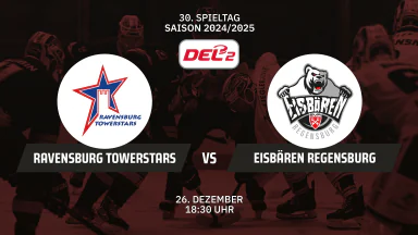 DEL2: Ravensburg Towerstars vs. Eisbären Regensburg