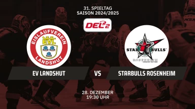 DEL2: EV Landshut vs. Starbulls Rosenheim