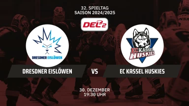 DEL2: Dresdner Eislöwen vs. EC Kassel Huskies
